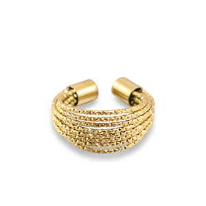 Roestvrij stalen (RVS) Stainless steel ringen Gold