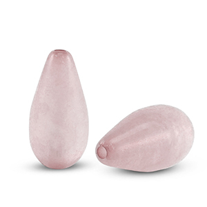 Polaris Elements kralen druppel vorm Polmo Vintage pink