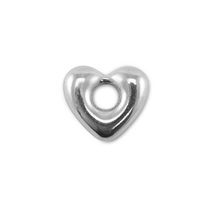 Roestvrij stalen (RVS) stainless steel onderdelen hart Silver