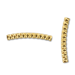Roestvrij stalen (RVS) stainless steel kralen tube Gold