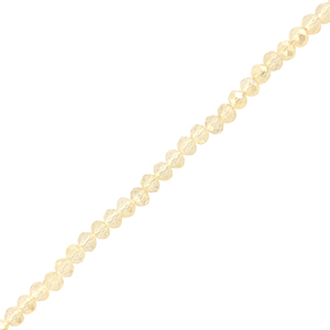 Top Facet kralen 8x6mm disc Light champagne