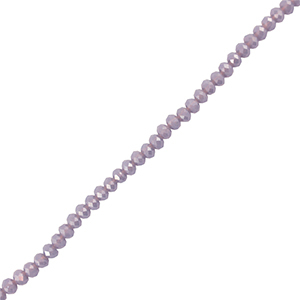 Top Facet kralen 6x4mm disc Dark lavender grey