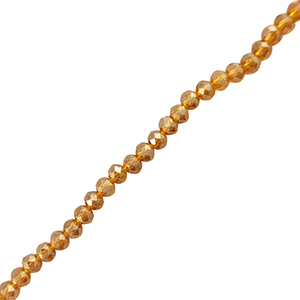 Top Facet kralen 6x4mm disc Brown