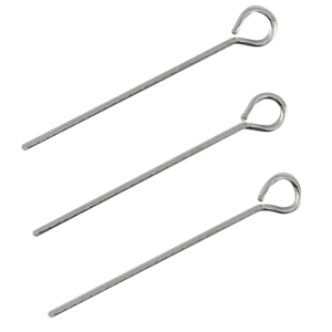 DQ metaal kettelstift 25mm Antiek zilver (nikkelvrij)