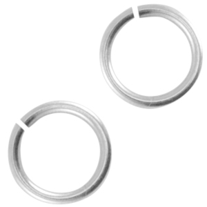DQ metaal buigring 5mm Antiek zilver (nikkelvrij)