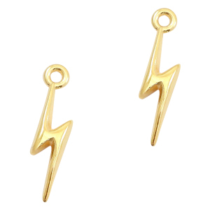 Bedels DQ metaal lightning Goud (nikkelvrij)