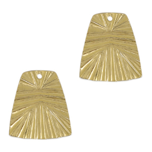 Bedels DQ metaal trapezium Goud (nikkelvrij)