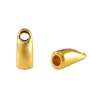 Eindkapjes metaal DQ &Oslash;2.8mm Goud (nikkelvrij)