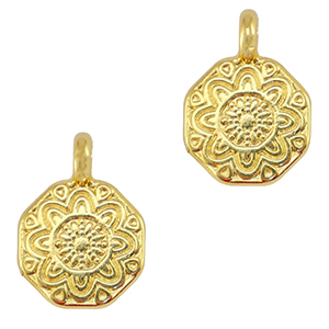Bedels DQ metaal mandala Goud (nikkelvrij)