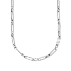 Roestvrij stalen (RVS) Stainless steel schakelkettingen Silver