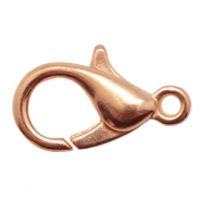 Brass TQ metaal karabijnslot 10mm Ros&eacute; goud (nikkelvrij)