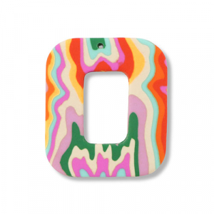 Polymeer hangers vierkant Multicolour