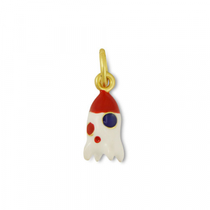 Bedels metaal raket White-red-gold