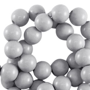 18 mm acryl kralen shiny Grey