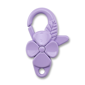 Gekleurde onderdelen karabijnslot bloem Purple