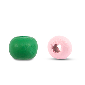 Houten kralen rond 6mm Multicolour