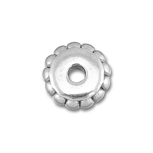 Roestvrij stalen (RVS) Stainless steel kralen spacer 7mm Silver