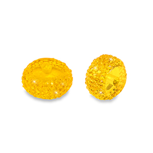 Resin kralen rondellen 12mm Orange