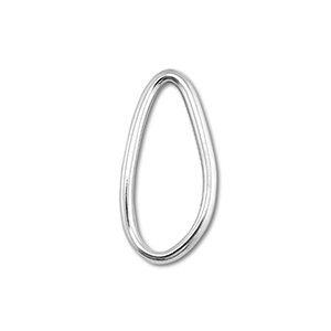 Roestvrij stalen (RVS) stainless steel onderdelen tussenstuk ovaal Silver