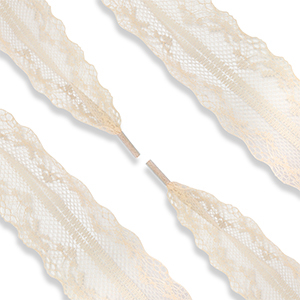 Trendy veters kant Beige