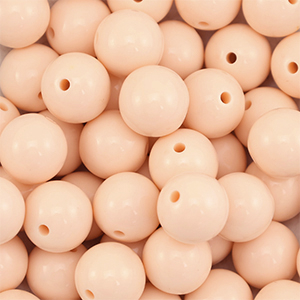 18 mm DQ acryl kralen Nude peach
