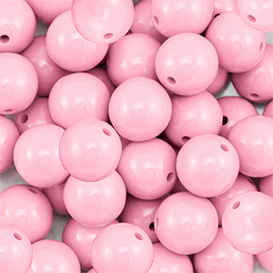 18 mm DQ acryl kralen Light pink