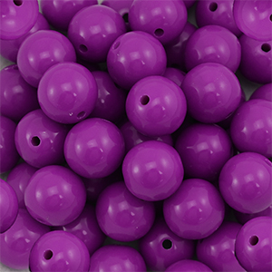 16 mm DQ acryl kralen Magenta purple