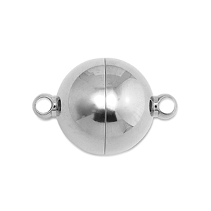 Roestvrij stalen (RVS) stainless steel onderdelen magneetsluiting bal 16mm Silver