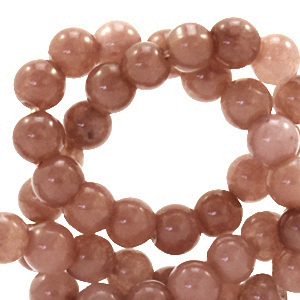 Natuursteen kralen 4mm Taupe brown