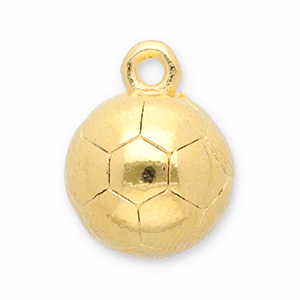 Bedels DQ metaal voetbal Goud (nikkelvrij)