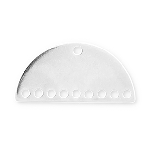 Bedels DQ Eco-brass&reg; metaal tussenstuk Antiek zilver (nikkelvrij)