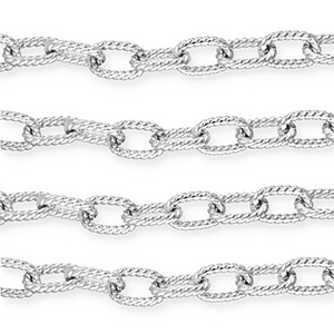 Aluminium onderdelen jasseron ankerketting Silver