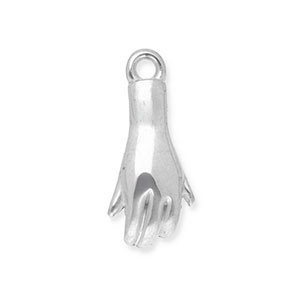 Roestvrij stalen (RVS) Stainless steel bedels hand Silver