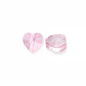 Fashion Facet kralen hart Pink