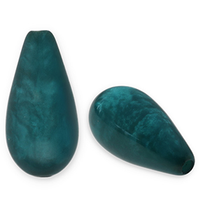 Polaris Elements kralen druppel vorm Polmo Dark green