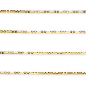 Roestvrij stalen (RVS) Stainless steel onderdelen jasseron rechthoek Gold