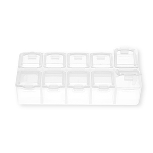 Sieraad opbergbox met 10 vakken Transparent