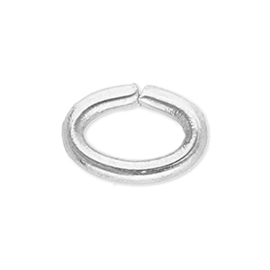 Roestvrij stalen (RVS) stainless steel onderdelen buigring ovaal Silver