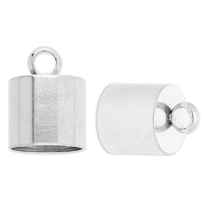 Roestvrij stalen (RVS) Stainless steel onderdelen eindkap &Oslash;10mm met oog Silver