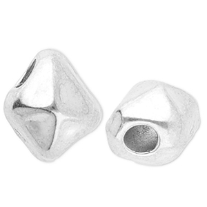 Roestvrij stalen (RVS) stainless steel kralen irregular Silver