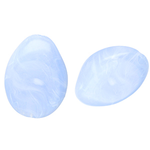 Acryl kralen druppel Blue-marble