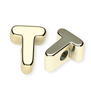 Letterkralen van acryl letter T Gold