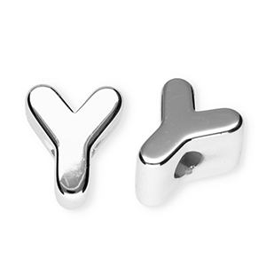 Letterkralen van acryl letter Y Silver