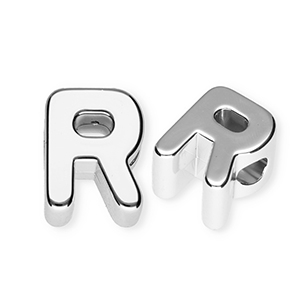 Letterkralen van acryl letter R Silver