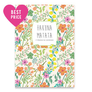 Sieraden kaartjes "Hakuna Matata" Multi colour