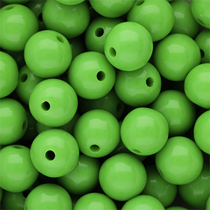 14 mm DQ acryl kralen shiny Vibrant green 16-6339 TCX