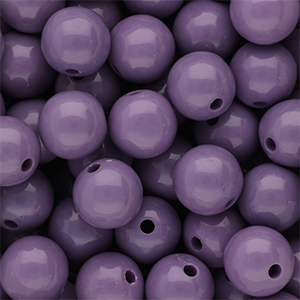 14 mm DQ acryl kralen shiny Purple haze 18-3718 TCX