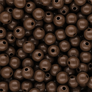 10 mm DQ acryl kralen shiny Cappuccino brown 19-1220 TCX