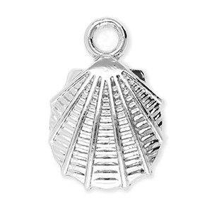 Bedels metaal schelp Silver