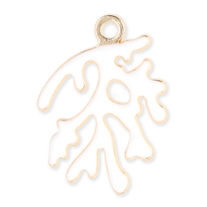 Bedels metaal koraal Gold-white